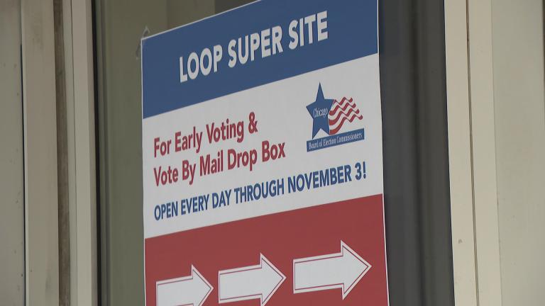 Early voting for the Nov. 3 election is underway at Chicago’s Loop “super site,” with another 50 locations set to open Oct. 14. (WTTW News)