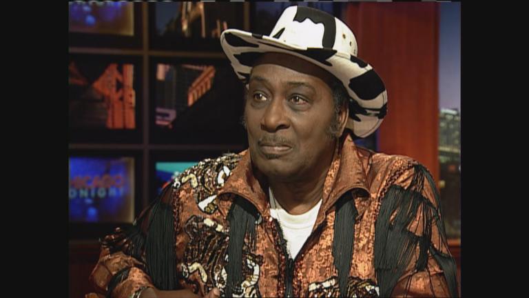 Eddy “The Chief” Clearwater appears on “Chicago Tonight” in 2008.