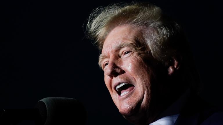 Former President Donald Trump speaks at a rally Friday, Aug. 5, 2022, in Waukesha, Wis. (AP Photo / Morry Gash)