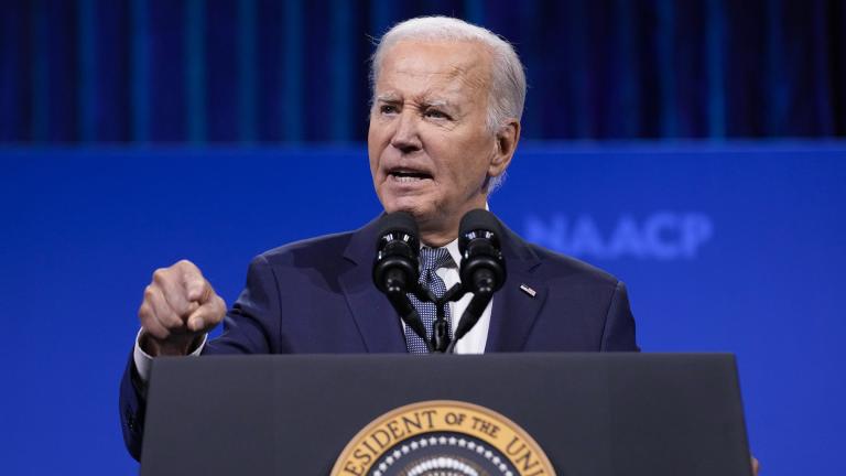 President Joe Biden speaks at the 115th NAACP National Convention in Las Vegas, July 16, 2024. (AP Photo / Susan Walsh, File)