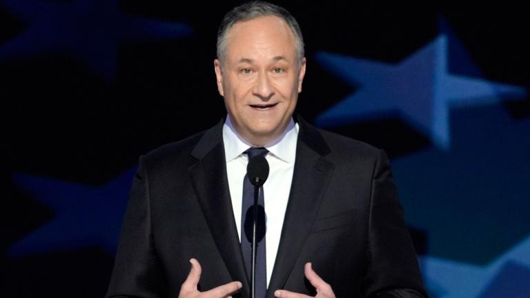 Second gentleman Douglas Emhoff speaks at the Democratic National Conventiony, Aug. 20, 2024, in Chicago. (AP Photo / J. Scott Applewhite, File) Second gentleman Douglas Emhoff speaks at the Democratic National Conventiony, Aug. 20, 2024, in Chicago. (AP Photo / J. Scott Applewhite, File)