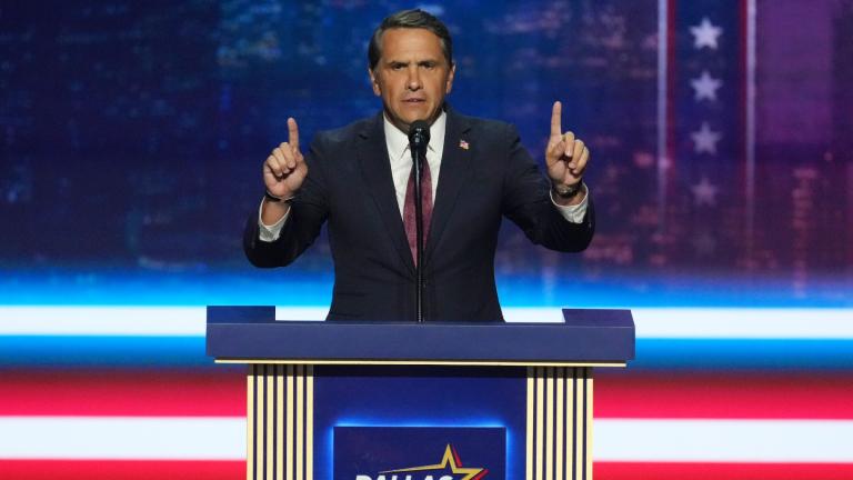 U.S. Attorney General Todd Blanche speaks at the Republican convention in Dallas, Wednesday, Sept. 9, 2026. (AP Photo / Tony Gutierrez)