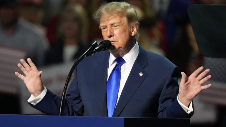 President Donald Trump speaks at the Republican convention Wednesday, Sept. 9, 2026, in Dallas. (AP Photo / Alex Brandon)