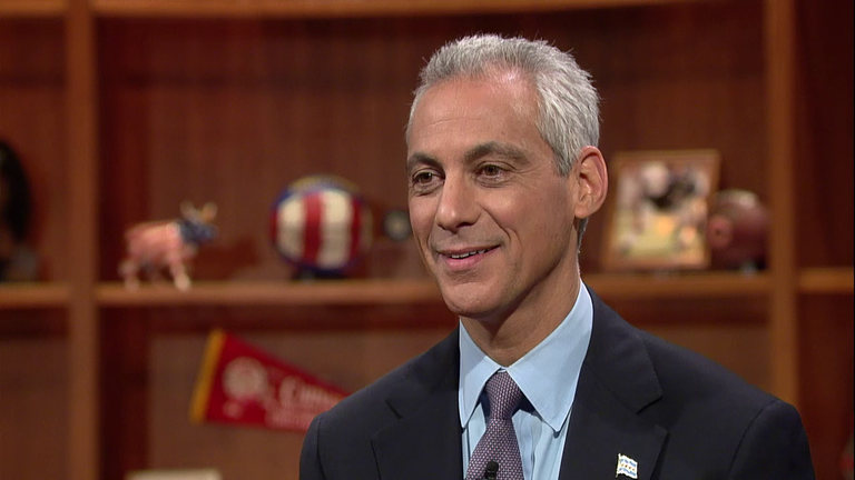 Mayor Rahm Emanuel on 'Chicago Tonight' in October 2015