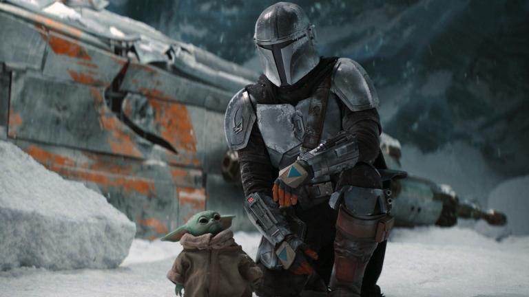 This image released by Disney+ shows Pedro Pascal in a scene from “The Mandalorian.” (Disney+ via AP)