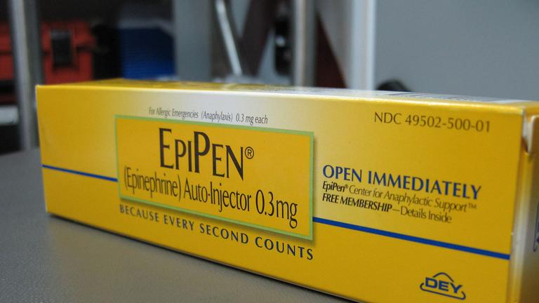 As public outcry over the cost of EpiPen continues, Mylan announces it will create a generic version of the brand name life-saving drug.(Intropin via Wikimedia Commons)