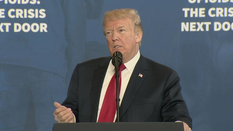 “The scourge of drug addiction in America will stop,” President Donald Trump said March 19, 2018.