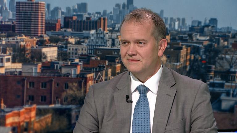 Dr. Erik Mikaitis appears on “Chicago Tonight” on Aug. 10, 2026. (WTTW News)