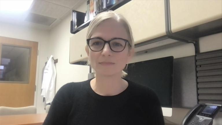 Dr. Esra Tasali, director of the UChicago Sleep Center, says her study showed getting a full night’s sleep could help one lose weight. (WTTW News)