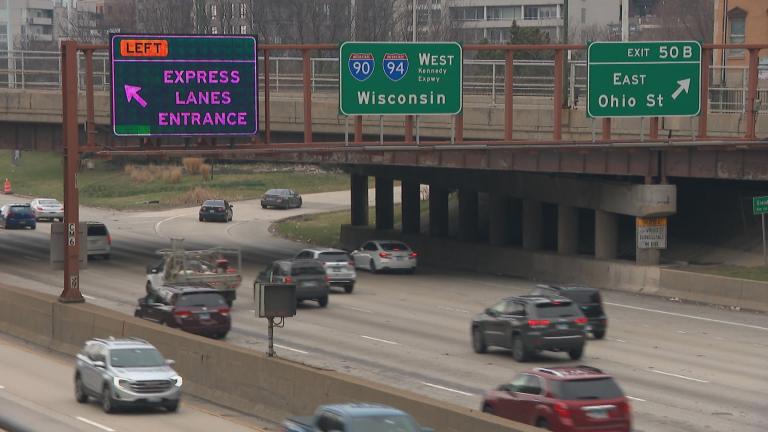 The Kennedy Expressway is pictured in a file photo. (WTTW News)