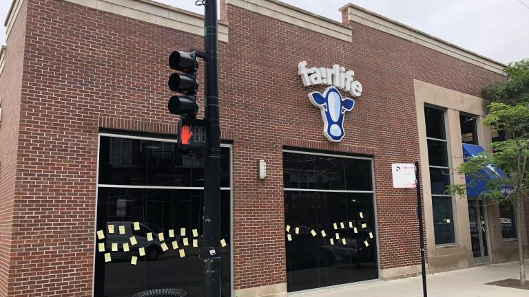 Fairlife's headquarters at 1001 W. Adams St. in Chicago (Alex Ruppenthal / WTTW News)