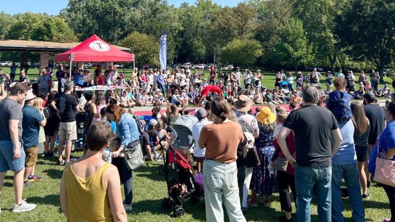 Jesse White Tumblers perform at the 2023 Fall Nature Fest. (Forest Preserve District of Cook County / Facebook)