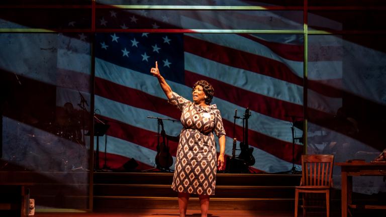 E. Faye Butler (Fannie Lou Hamer) in “Fannie (The Music and Life of Fannie Lou Hamer)” by Cheryl L. West, directed by Henry Godinez at Goodman Theatre, Oct. 15- Nov. 21. (Photo by Liz Lauren)