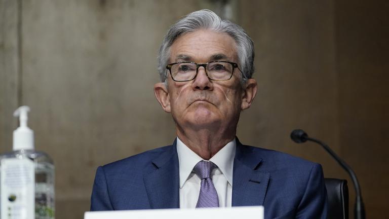 In this Dec. 1, 2020 file photo, Chairman of the Federal Reserve Jerome Powell appears before the Senate Banking Committee on Capitol Hill in Washington. (AP Photo / Susan Walsh, Pool, File)