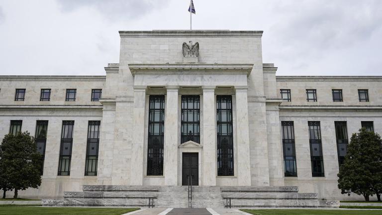 This May 4, 2021, file photo shows the Federal Reserve building in Washington. (AP Photo / Patrick Semansky, File)