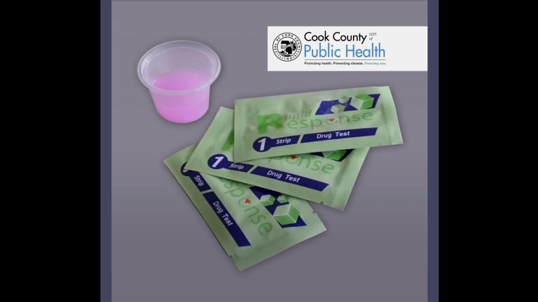 A new effort is underway to help reduce the number of overdoses in Chicago— by distributing fentanyl test strips. (Courtesy Cook County Department of Public Health)