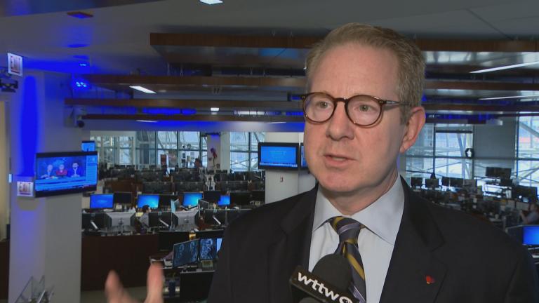 Brian Battle, director of Performance Trust Capital Partners, speaks about the city’s growing pension liability with WTTW News on July 8, 2019.