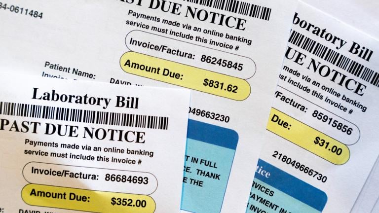 FILE - Medical bills are seen in Temple Hills, Md., on June 26, 2023. (Jacquelyn Martin / AP Photo, File)