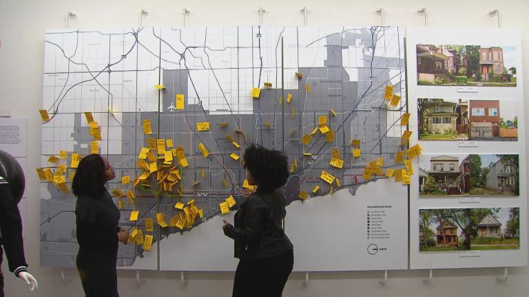 Tonika Johnson, pictured in 2020, created the Folded Map project to correct misconceptions about certain neighborhoods in Chicago. (WTTW News)