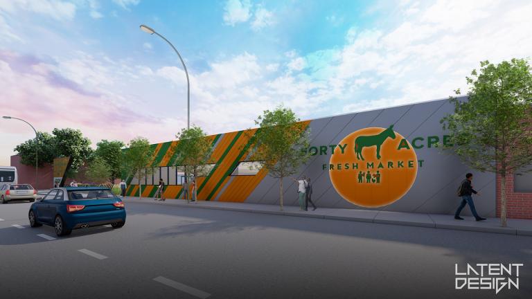 A rendering of the upcoming Forty Acres Fresh Market. (Provided)