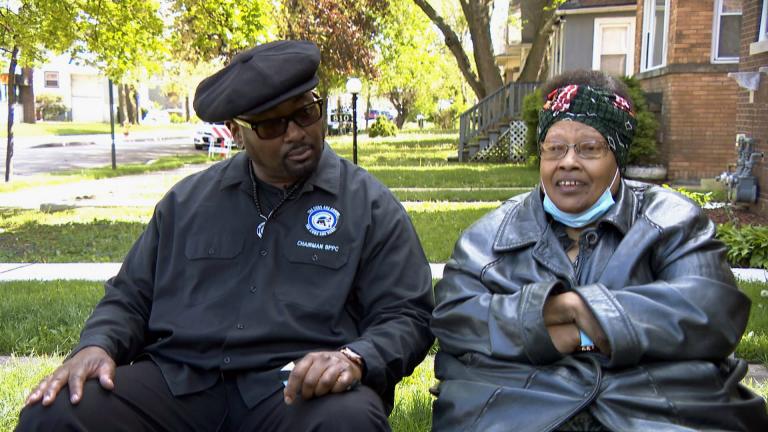 Fred Hampton Jr. and Akua Njeri speak with Brandis Friedman for “Black Voices.” (WTTW News)