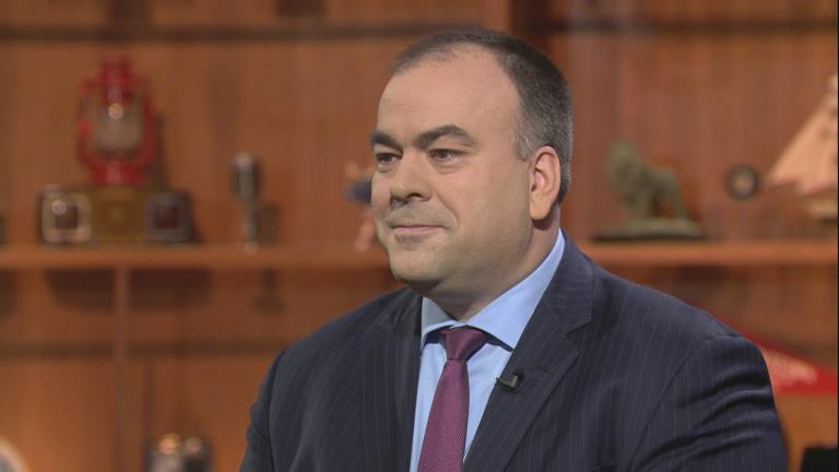 Fritz Kaegi appears on “Chicago Tonight” on Jan. 3, 2019.
