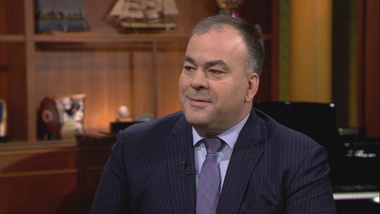 Fritz Kaegi appears on “Chicago Tonight” on Oct. 22, 2019.