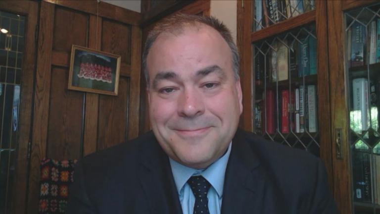 Cook County Assessor Fritz Kaegi appears on “Chicago Tonight” on June 29, 2022. (WTTW News)