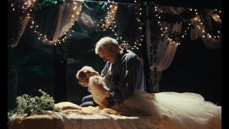 A movie still of Keith Kupferer and Dolly de Leon in Ghostlight, which is screening at the Gene Siskel on Dec. 23 and 28, 2024 and is available on select streaming services. (Courtesy of Luke Dyra and IFC Films)