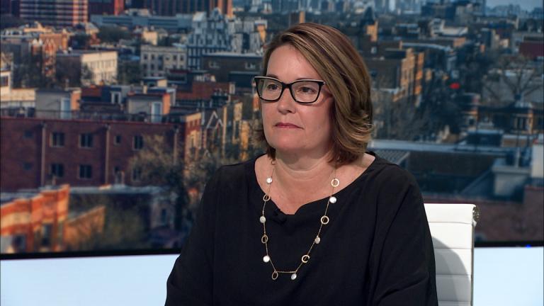 Gail Montenegro appears on “Chicago Tonight” on June 16, 2026. (WTTW News)