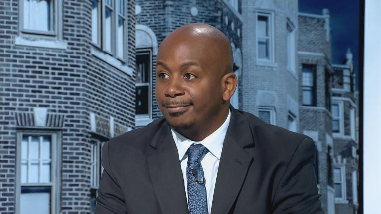 Garien Gatewood, deputy mayor of community safety, appears on “Chicago Tonight” on June 26, 2023. (WTTW News)