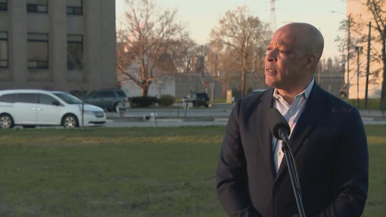 Gary Mayor Jerome Prince appears on “Chicago Tonight” on Thursday, April 30, 2020. (WTTW News)