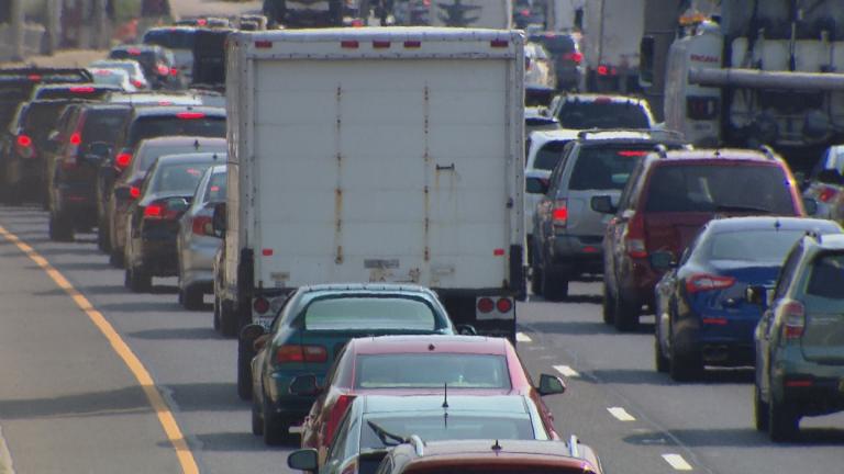 Cars in traffic are pictured in a file photo. (WTTW News)