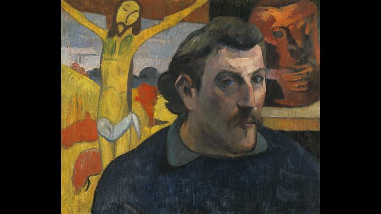 Paul Gauguin. Portrait of the Artist with the Yellow Christ, 1890–91. Musée d’Orsay, Paris, acquired by the national museums with the participation of Philippe Meyer and a Japanese sponsorship coordinated by the newspaper Nikkei, 1994.