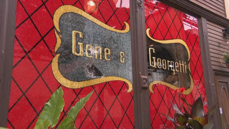 Gene & Georgetti’s restaurant is “hanging off the edge of a cliff by our fingernails,” co-owner Michelle Durpetti said. (WTTW News)