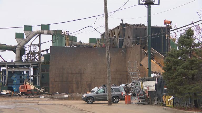General Iron’s former metal-shredding operation in Lincoln Park. (WTTW News)