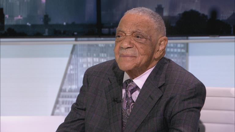 Afro Sheen creator George Johnson appears on "Chicago Tonight: Black Voices" on March 5, 2025. (WTTW News)