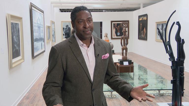 Chicago artist Gerald Griffin, owner of Gerald Griffin Gallery. (WTTW News)