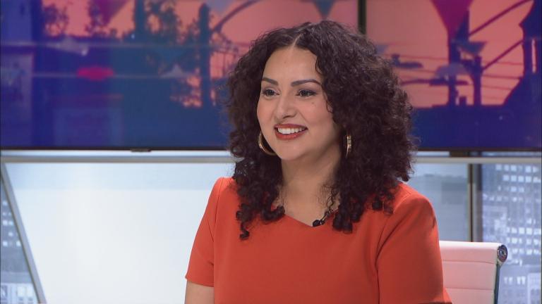Author Giovanna González appears on “Chicago Tonight: Latino Voices” on Feb. 1, 2024. (WTTW News)