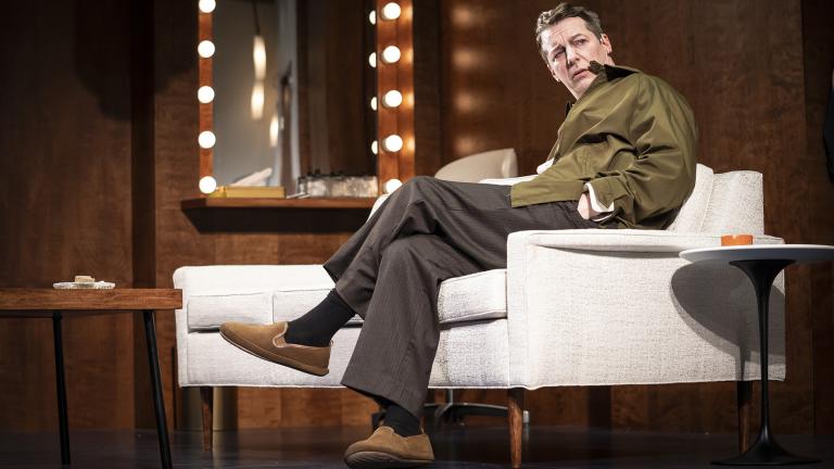 Sean Hayes in Doug Wright’s “Good Night, Oscar” at the Goodman Theatre. (Credit Liz Lauren)