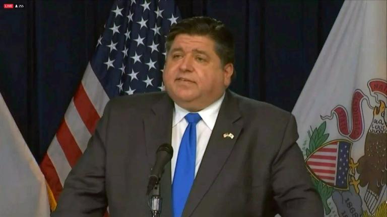 Gov. J.B. Pritzker speaks at his daily COVID-19 briefing on Oct. 30, 2020. (WTTW News) Gov. J.B. Pritzker speaks at his daily COVID-19 briefing on Oct. 30, 2020. (WTTW News)