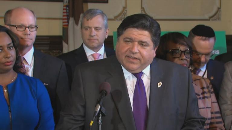 “This amendment will … let us adopt a system that is more fair to the middle class,” Gov. J.B. Pritzker said at a press conference in Springfield on Tuesday, April 9, 2019.