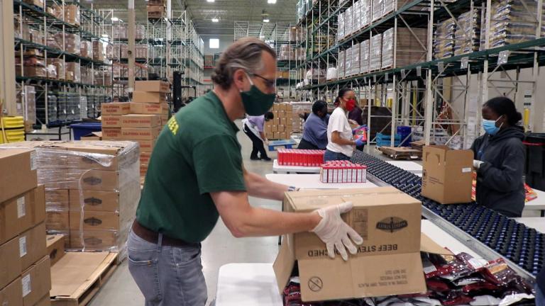 The Greater Chicago Food Depository supplies food pantries across the Chicago area. (WTTW News)