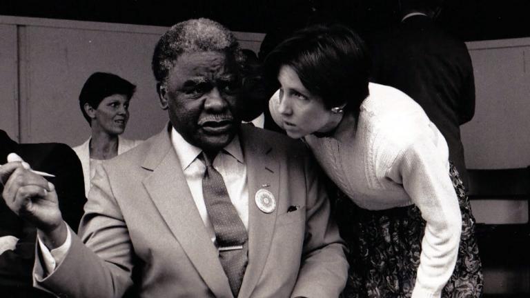 “Punch 9 for Harold Washington” explores the life and legacy of the historic mayor who, as the city's first Black Mayor, faced racism on a daily basis. (Courtesy Tallgrass Films)