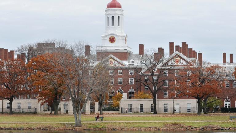 FILE - This Nov. 13, 2008 file photo shows the campus of Harvard University in Cambridge, Mass. (AP Photo / Lisa Poole, File)