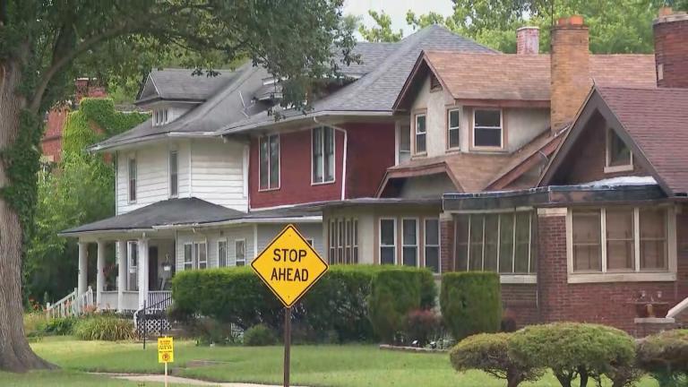 File photo of homes in Harvey, Illinois. (WTTW News)