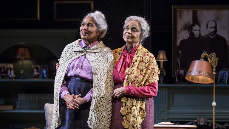 Ella Joyce and Marie Thomas in Chuck Smith’s major revival of Emily Mann’s “Having Our Say: The Delany Sisters’ First 100 Years” at Goodman Theatre, May 5-June 10. (Photo credit: Liz Lauren)