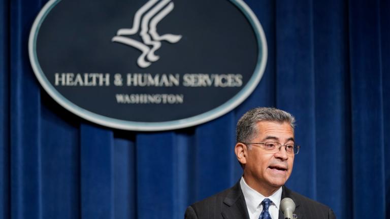 Health and Human Services Secretary Xavier Becerra speaks during a news conference June 28, 2022, in Washington. (AP Photo / Patrick Semansky, File)