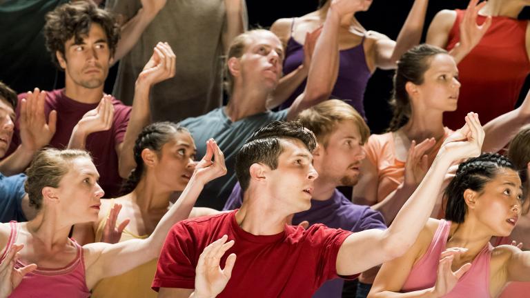 Hubbard Street Dance Chicago in “Decadance/Chicago” by Ohad Naharin. (Photo by Todd Rosenberg)