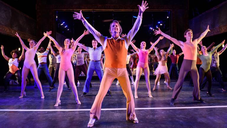 The cast of “A Chorus Line” at Porchlight Music Theatre. (Credit: Michael Courier)